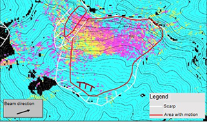 Surface Motion Monitoring service for national disaster